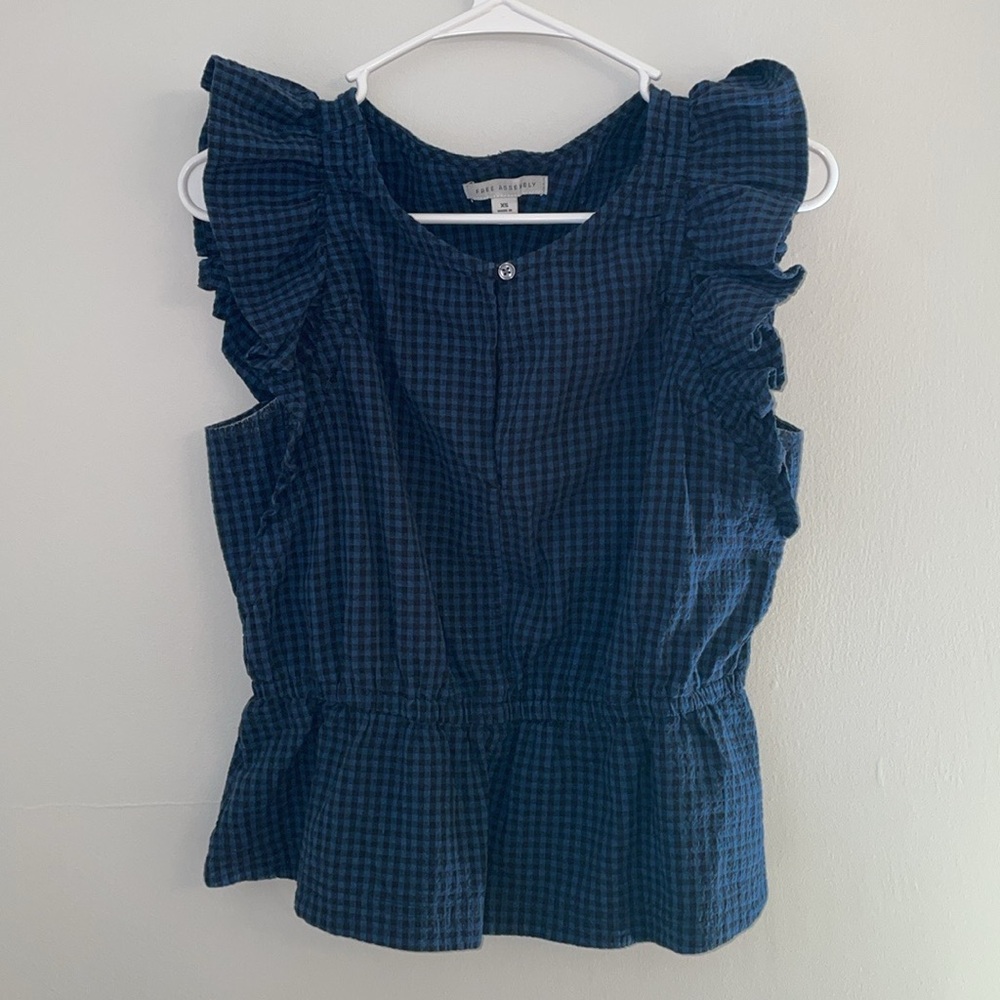 *3 for $15* Free Assembly Peplum Ruffle Blouse
